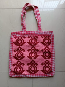 Cross stitch totes from Bengal.2023