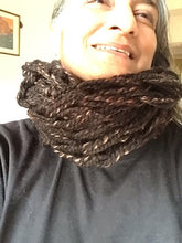 Load image into Gallery viewer, Melange of Bitter Chocolate.Scarf.

